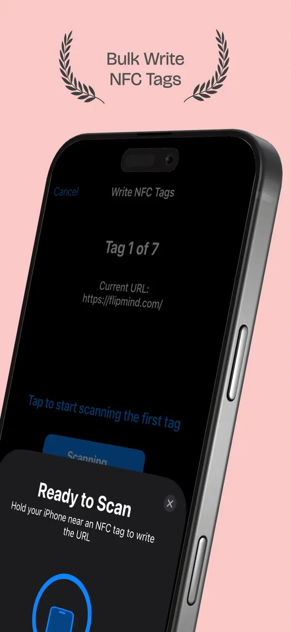 RapidWriteNFC · iOS — built by Flipmind
