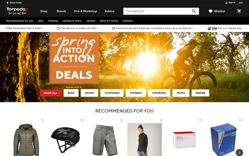 Torpedo7 website